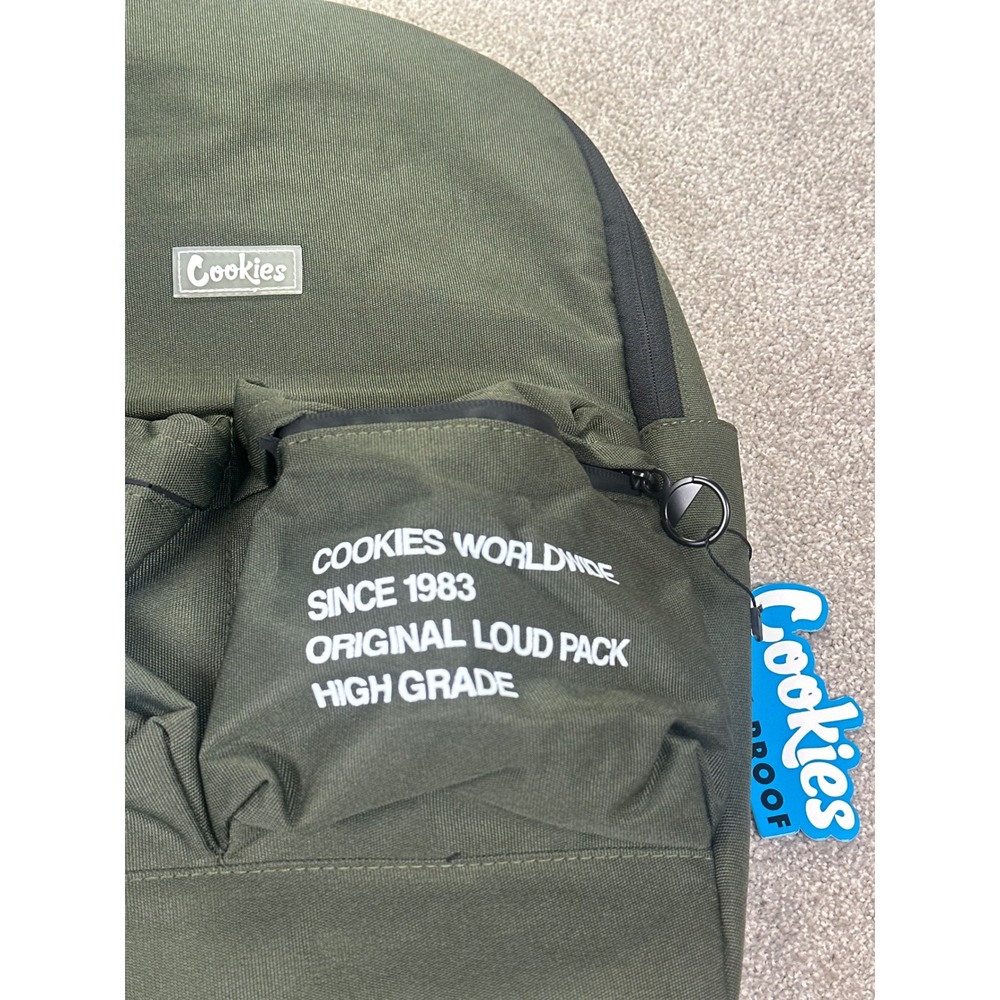 Cookies Smell Proof Backpack Green Original Loud Pack High Grade - Picture 4 of 5